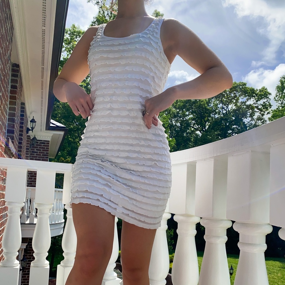 WHITE MINI DRESS